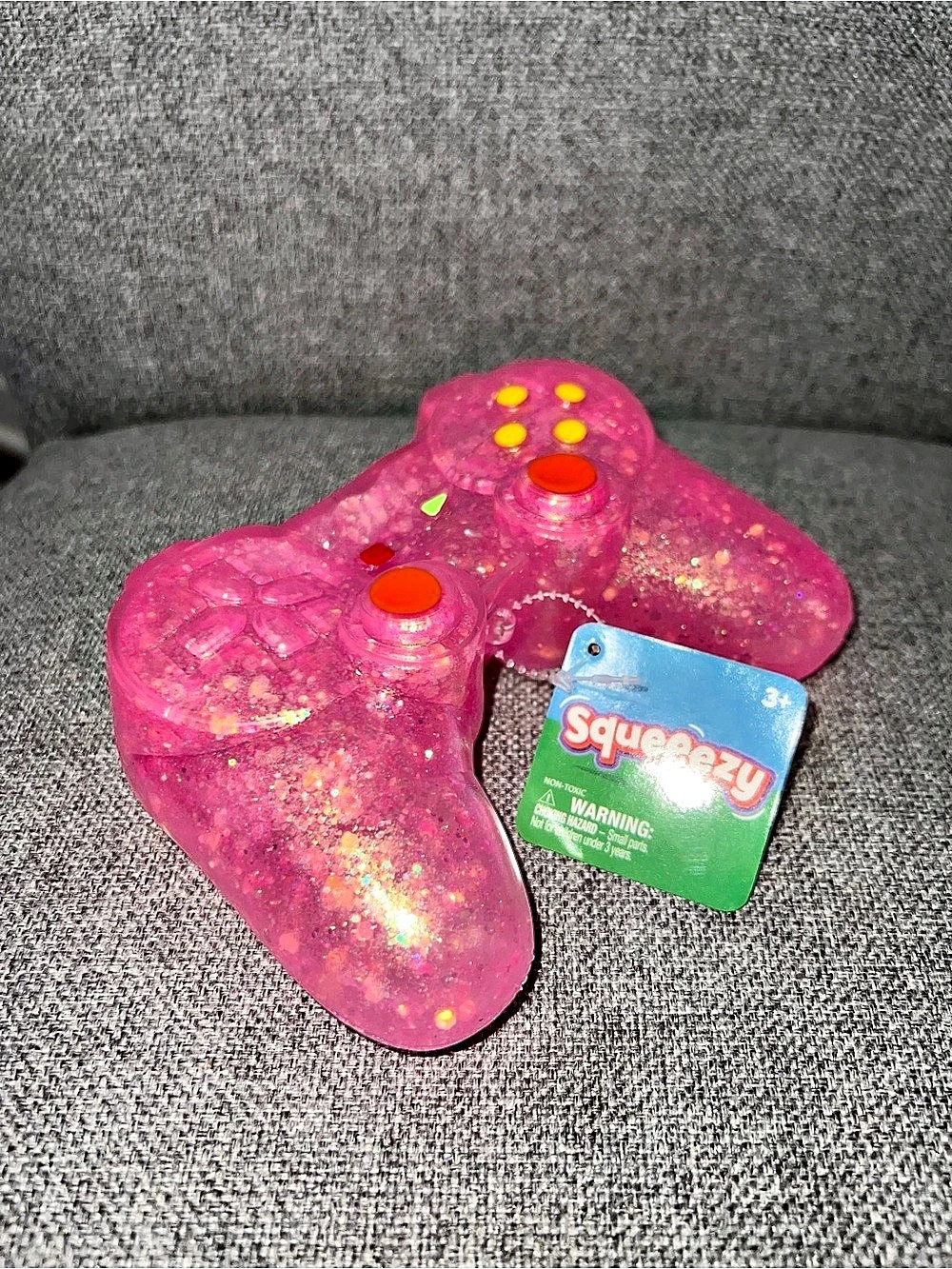 Squeeezy Game Controller Fidget Toy Pink
